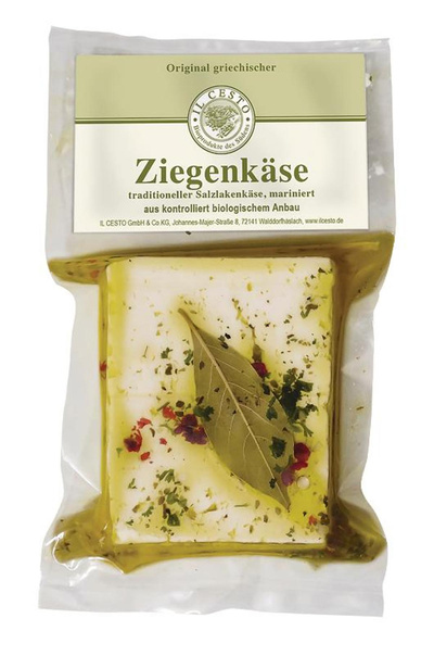 Produktfoto zu Griechischer Ziegenkäse mariniert - sehr mild!