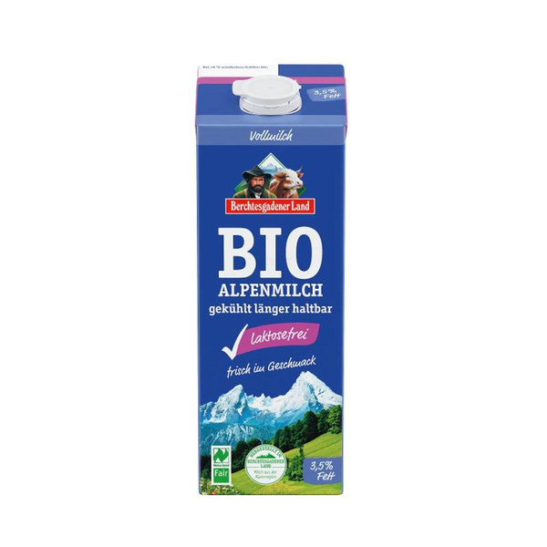 Produktfoto zu Frische Alpenmilch laktosefrei - länger haltbar!