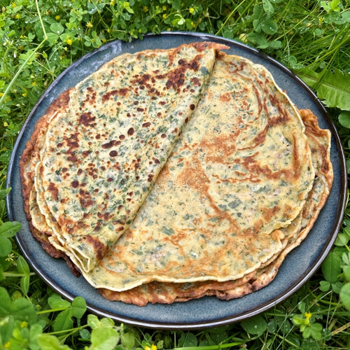 Rezeptbild für Petersilien-Pfannkuchen
