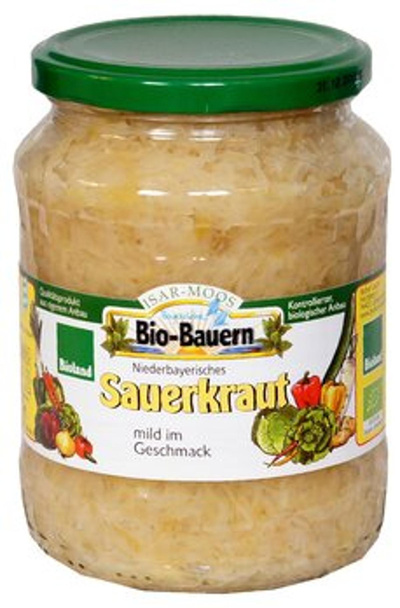 Produktfoto zu Sauerkraut mild im Glas
