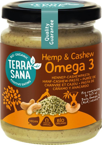 Produktfoto zu NEU: Omega 3 Hanf Cashew Mus fein