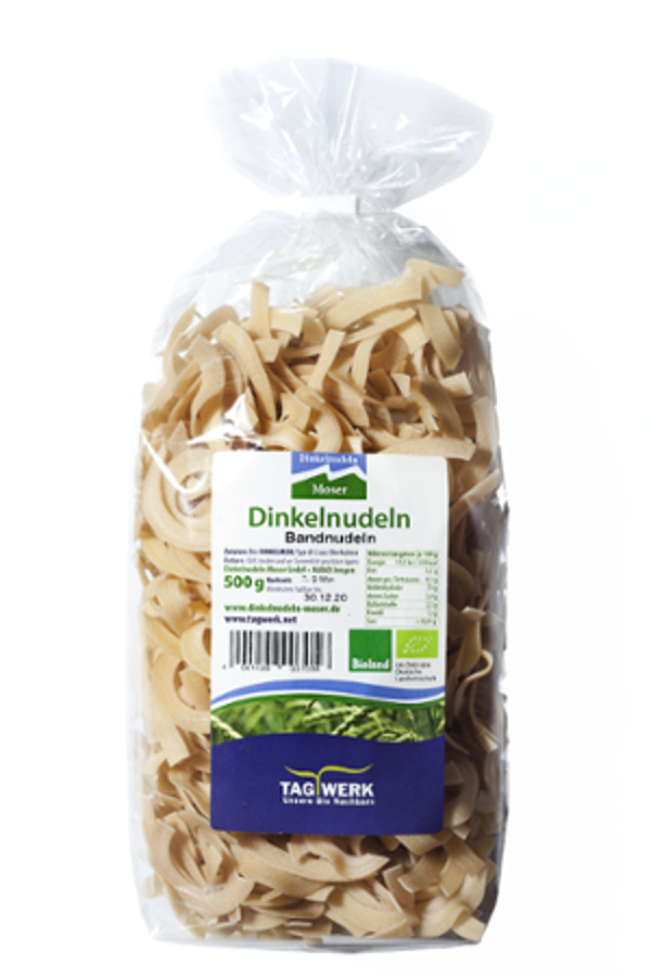 Produktfoto zu NEU: Dinkel Bandnudeln