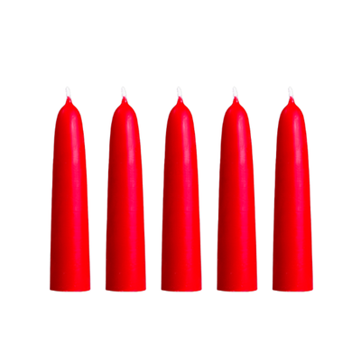 Produktfoto zu Adventskerzen (5 St.)  rot