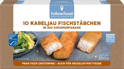 Produktfoto zu Fischstäbchen Kabeljau TK