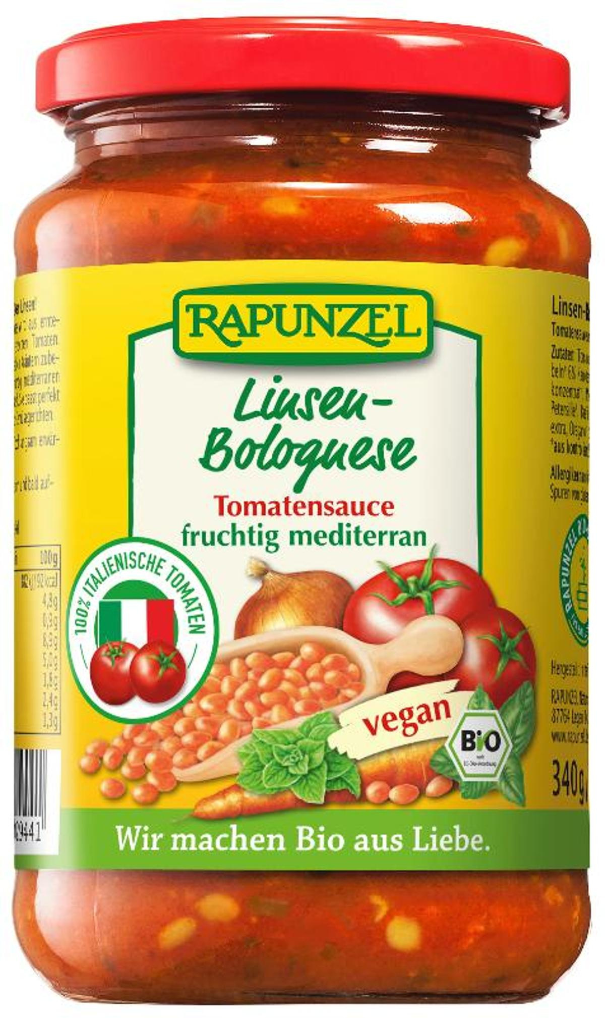 Linsen Bolognese - besonders eiweißreich durch Rote Linsen!