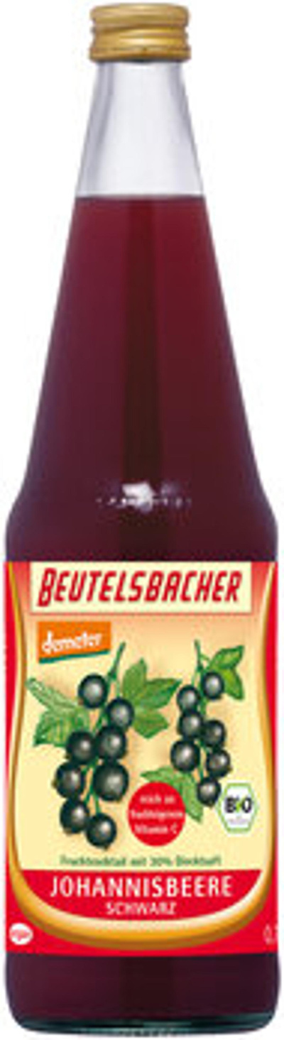Produktfoto zu Schwarze Johannisbeer Saft Flasche