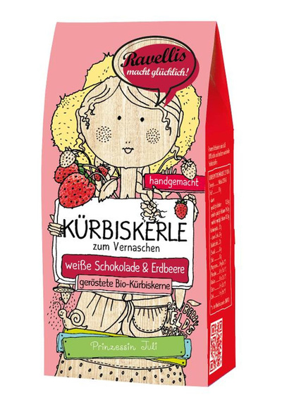 Produktfoto zu Kürbiskerle Weiße Schokolade & Erdbeere