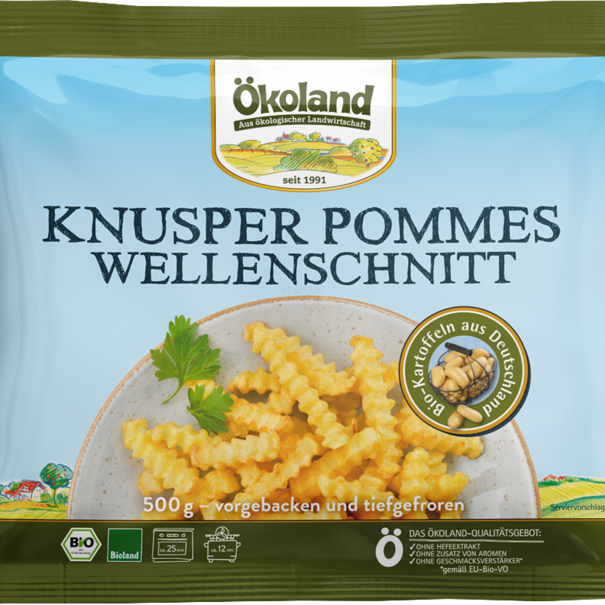 Knusper Pommes Wellenschnitt TK