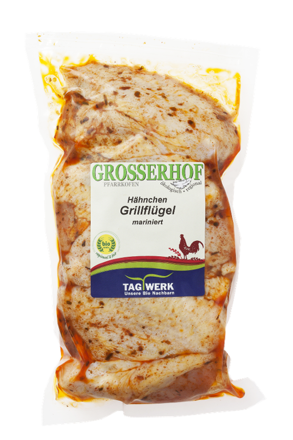 Produktfoto zu Hähnchen Grillflügel mariniert - bitte Info zum MHD unbedingt beachten!