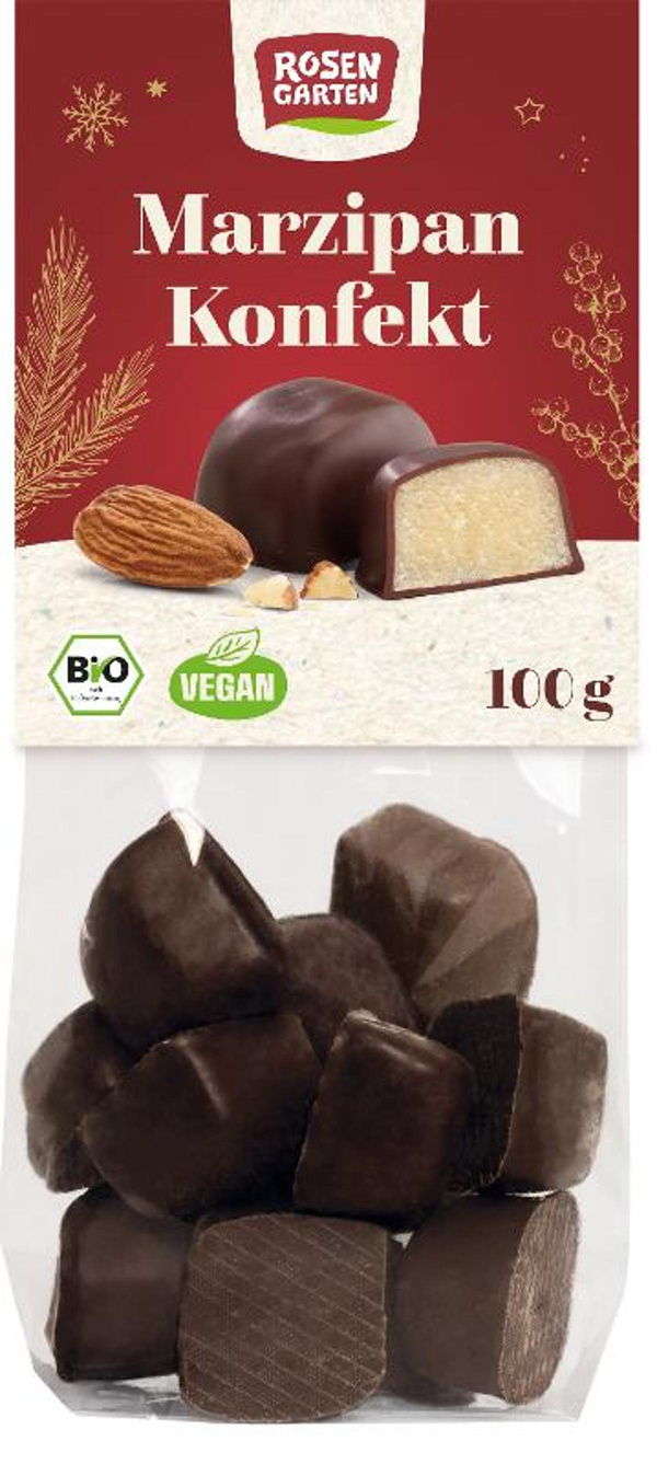 Produktfoto zu NEU: Marzipan Konfekt Zartbitter