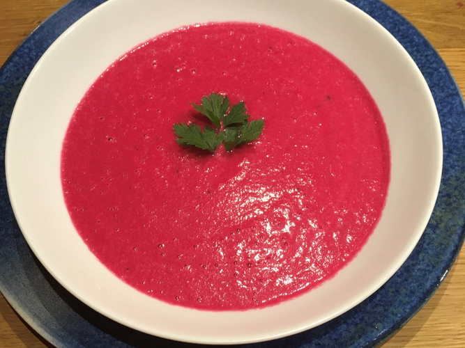 Rezeptbild für Rote-Bete-Suppe mit Apfel