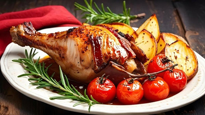 Produktfoto zu Puten Keule ganz - bestehend aus Ober-  und Unterkeule