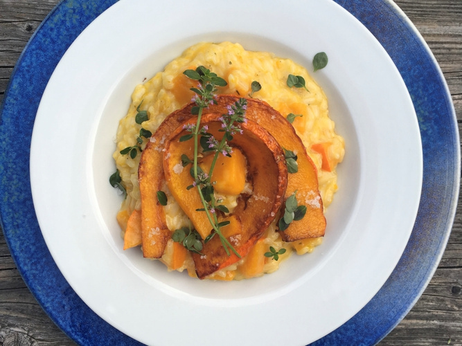 Rezeptbild für Kürbisrisotto