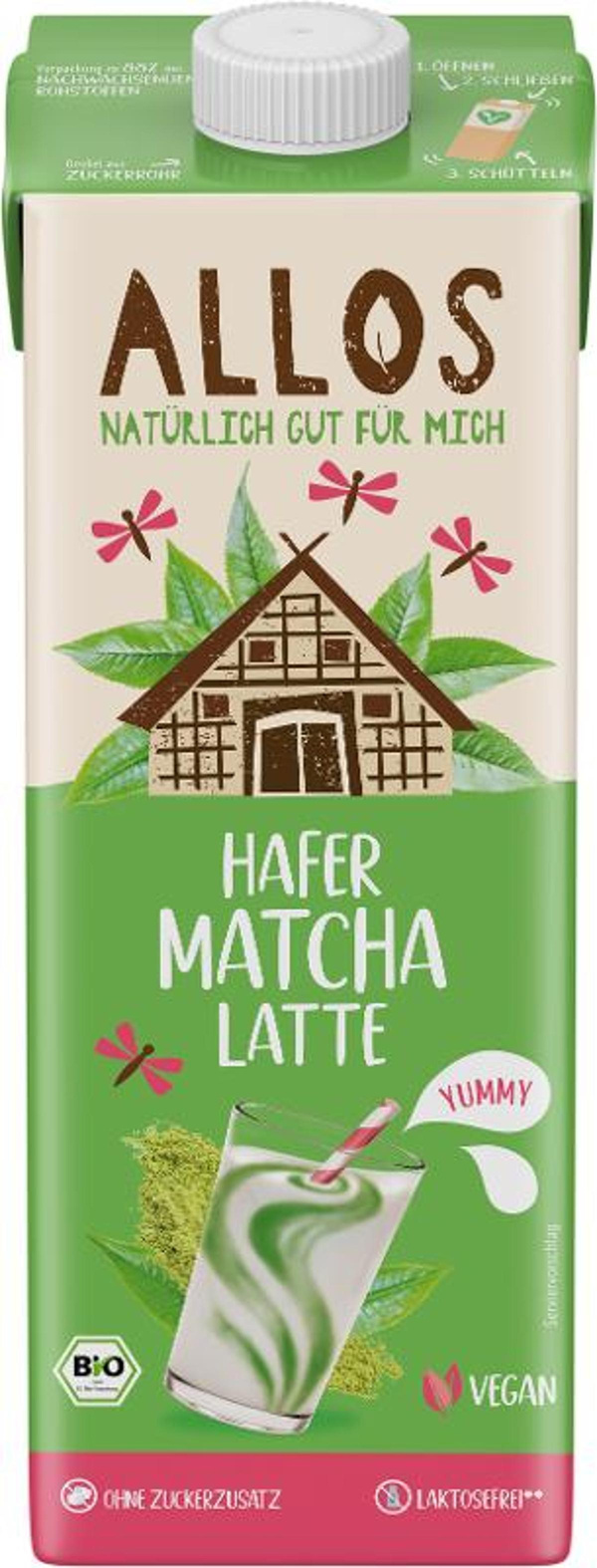 Produktfoto zu Hafer Matcha Latte Drink