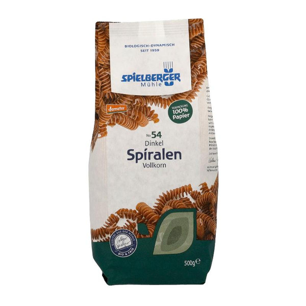 Produktfoto zu Dinkel Vollkorn Spiralen