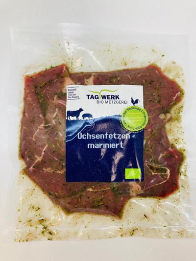 Produktfoto zu Ochsenfetzen mariniert